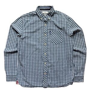 Wrangler Button Up Shirt Mens Size M Blue Plaid Casual Western Long Sleeve